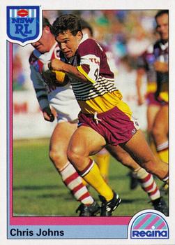 1992 Regina NSW Rugby League #158 Chris Johns Front